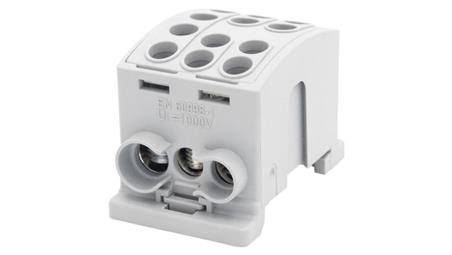 Zacisk HLK 125A-3 (1x35,2x25 / 1x35,2x25) Al/Cu - szary-64611