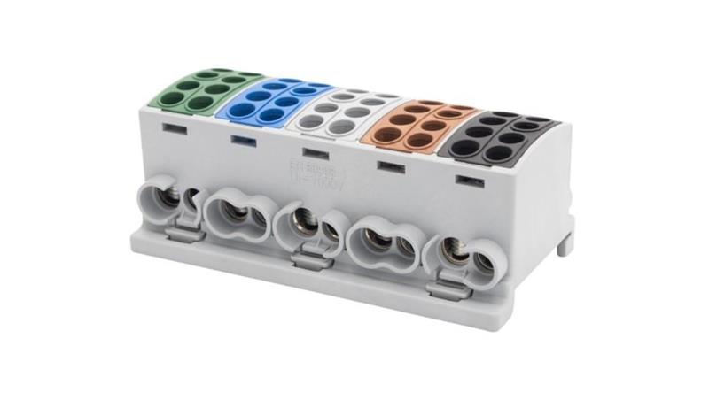 Zacisk HLK 5x100A-2 (1x25,1x16/1x25,1x16) /3L+N+PE/ Al/Cu-64329 Zacisk HLK 5x100A-2 (1x25,1x16/1x25,1x16) /3L+N+PE/ Al/Cu-64329