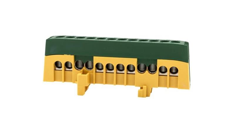 Listwa ochronna ZPI 12-modułowa (12x16mm2) IP20 AL/CU - żółto/zielona-67893