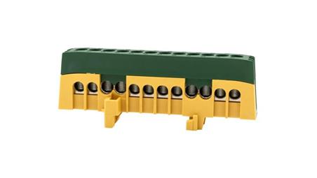 Listwa ochronna ZPI 12-modułowa (12x16mm2) IP20 AL/CU - żółto/zielona-67893