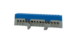 Listwa ochronna ZPI 15-modułowa (15x16mm2) IP20 AL/CU - niebieska-67916