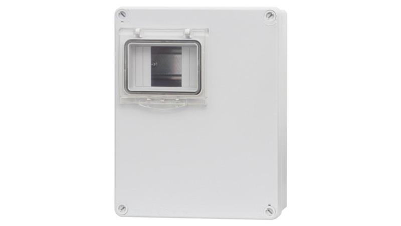 Obudowa R-240 240x190x90mm IP65 okno 4M /4 moduły/ IP 65-68190