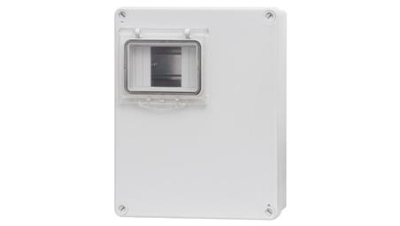 Obudowa R-240 240x190x90mm IP65 okno 4M /4 moduły/ IP 65-68190
