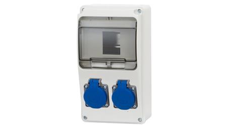 Rozdzielnica LAGO 6M - gniazda 2x230V /6 modułów/-69930