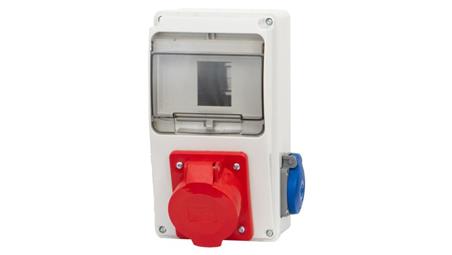 Rozdzielnica LAGO 6M - gniazda 32A 5p, 230V /6 modułów/-69388