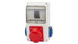 Rozdzielnica LAGO 6M - gniazda 32A 5p, 2x230V /6 modułów/-69375