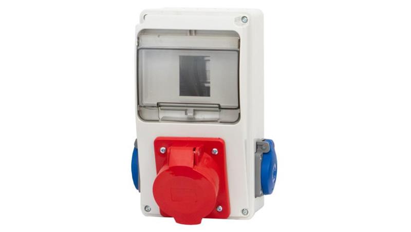Rozdzielnica LAGO 6M - gniazda 32A 5p, 2x230V /6 modułów/-69375