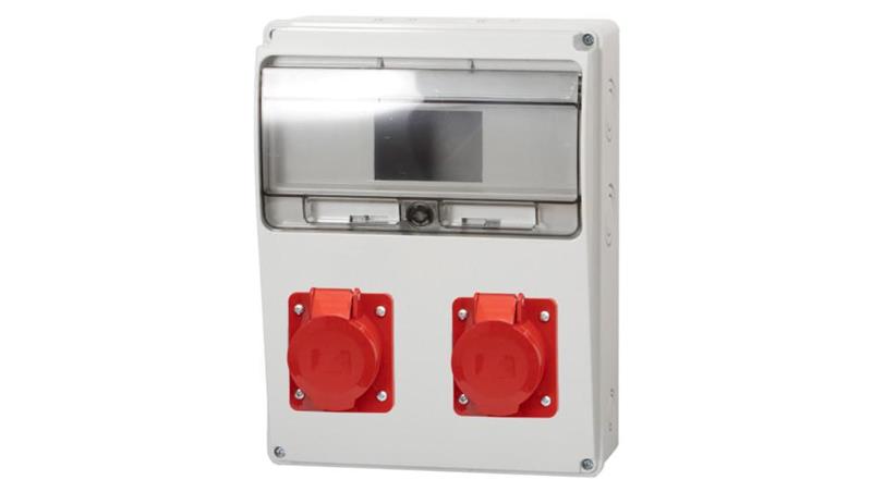 Rozdzielnica LAGO 11M - gniazda 16A 5p, 32A 5p /11 modułów/-69769