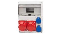 Rozdzielnica LAGO 11M - gniazda 2x16A 5p, 2x230V /11 modułów/-69382
