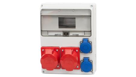 Rozdzielnica LAGO 11M - gniazda 2x16A 5p, 2x230V /11 modułów/-69382