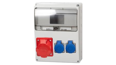 Rozdzielnica LAGO 11M - gniazda 16A 5p, 2x230V /11 modułów/-69804