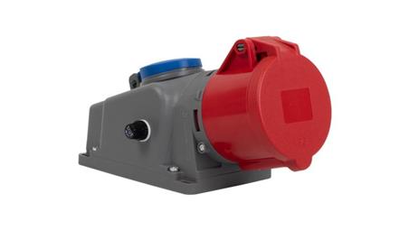 Gniazdo siłowe stałe kombi 32A 5p + 230V-30572
