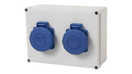 Rozdzielnica R-190 - gniazda 2x230V IP65-66828