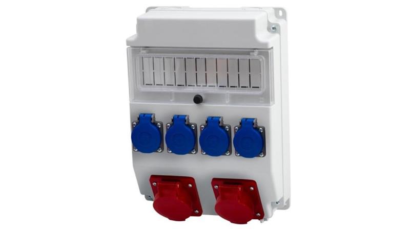 Rozdzielnica CAJA 11M - gniazda 2x16A 5p, 4x230V /11 modułów/-69927