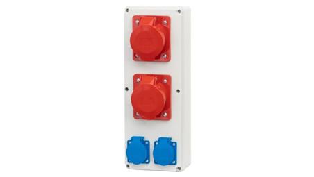 Rozdzielnia VERTICAL S - gniazda 2x16A 5p, 2x230V-66683