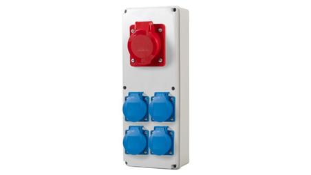 Rozdzielnia VERTICAL S - gniazda 16A 5p, 4x230V-66055