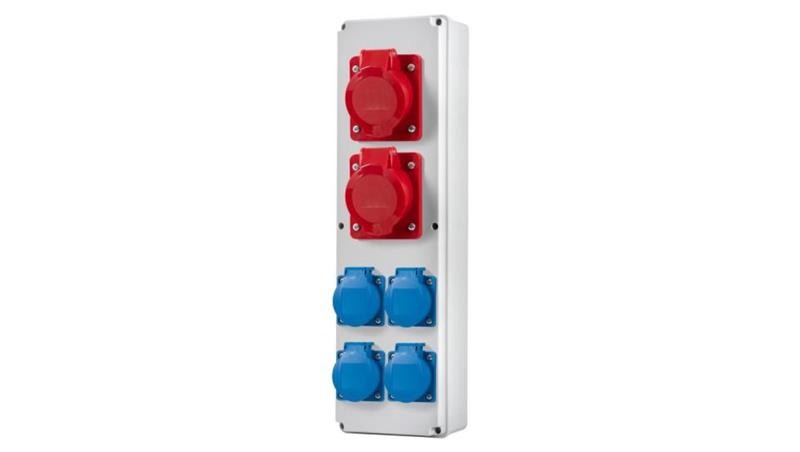 Rozdzielnia VERTICAL B - gniazda 2x32A 5p, 4x230V-66611 Rozdzielnia VERTICAL B - gniazda 2x32A 5p, 4x230V-66611