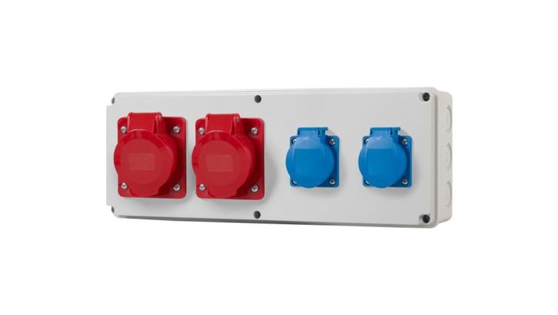 Rozdzielnia HORIZONTAL S - gniazda 2x32A 5p, 2x230V-66064 Rozdzielnia HORIZONTAL S - gniazda 2x32A 5p, 2x230V-66064