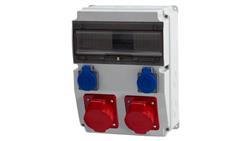 Rozdzielnica CAJA 12M - gniazda 2x32A 5p, 2x230V /12 modułów/-69798