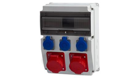 Rozdzielnica CAJA 12M - gniazda 2x32A 5p, 3x230V /12 modułów/-69383