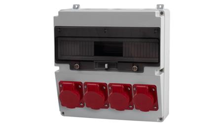 Rozdzielnica LAGO 17M - gniazda 2x16A 5p, 2x32A 5p, /17 modułów/-69801