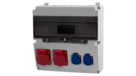 Rozdzielnica LAGO 17M - gniazda 2x16A 5p, 2x230V /17 modułów/-69825