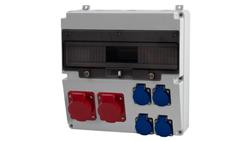 Rozdzielnica LAGO 17M - gniazda 2x16A 5p, 4x230V /17 modułów/-70016