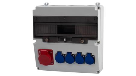 Rozdzielnica LAGO 17M - gniazda 32A 5p, 4x230V /17 modułów/-69842