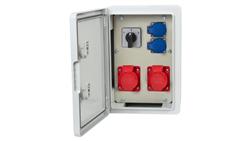 Rozdzielnica budowlana RB-250 - gniazda 2x16A 5p, 2x230V, L/P-66660
