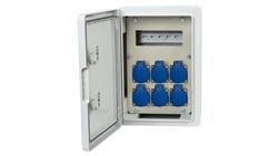 Rozdzielnica budowlana RB-250 8M - gniazda 6x230V, /8 modułów/-69807