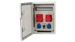 Rozdzielnica budowlana RB-300 12M - gniazda 2x16A 5p, 2x230V, L/P, /12 modułów/-69883