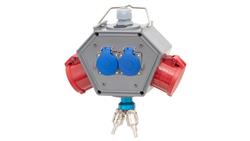 Rozdzielnica POLYBOX - gniazda 2x32A 5p, 2x230V + 3xAIR(powietrze)-66795