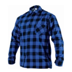 Koszula flanelowa niebieska L STALCO