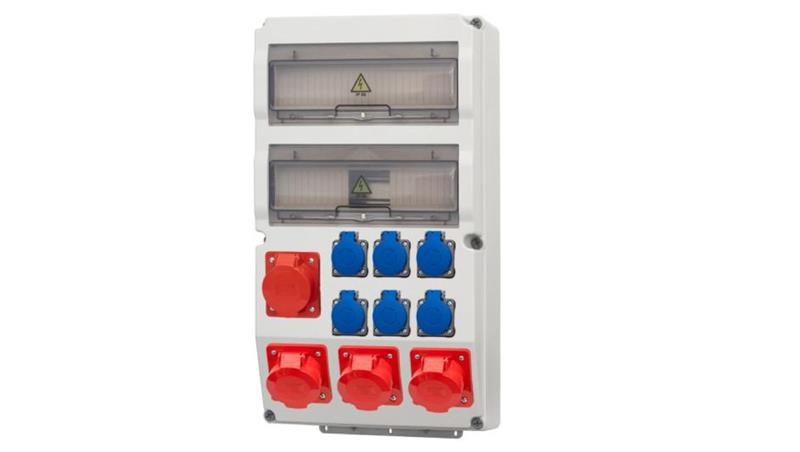Rozdzielnica CAJA 26M - gniazda 2x16/5, 2x32/5, 6x230V IP44-69832