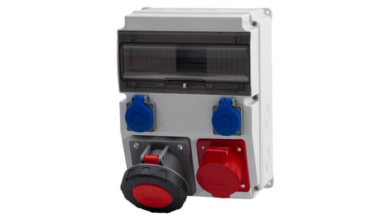 Rozdzielnica CAJA 12M - gniazda 16A 5p, 63A 5p, 2x230V /12 modułów/-70018 Rozdzielnica CAJA 12M - gniazda 16A 5p, 63A 5p, 2x230V /12 modułów/-70018