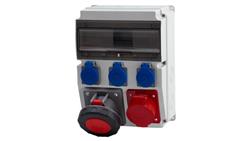 Rozdzielnica CAJA 12M - gniazda 16A 5p, 63A 5p, 3x230V /12 modułów/-69961