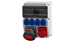 Rozdzielnica CAJA 12M - gniazda 16A 5p, 63A 5p, 4x230V /12 modułów/-69995