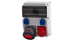 Rozdzielnica CAJA 12M - gniazda 32A 5p, 63A 5p, 2x230V /12 modułów/-69948