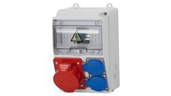 Rozdzielnica LAGO 7M - gniazda 16/5, 2x230V /7 modułów/-69924