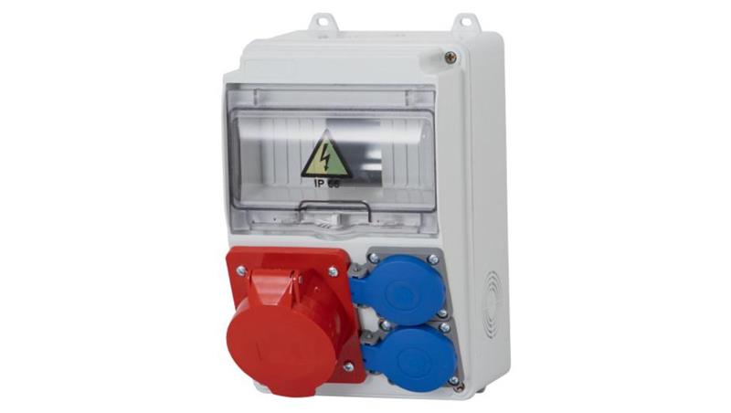Rozdzielnica LAGO 7M - gniazda 16/5, 2x230V /7 modułów/-69924 Rozdzielnica LAGO 7M - gniazda 16/5, 2x230V /7 modułów/-69924