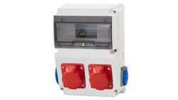 Rozdzielnica LAGO 10M - gniazda 16A 5p, 32A 5p, 2x230V /10 modułów/-69920