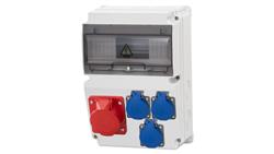 Rozdzielnica LAGO 10M - gniazda 16A 5p, 3x230V /10 modułów/-69910