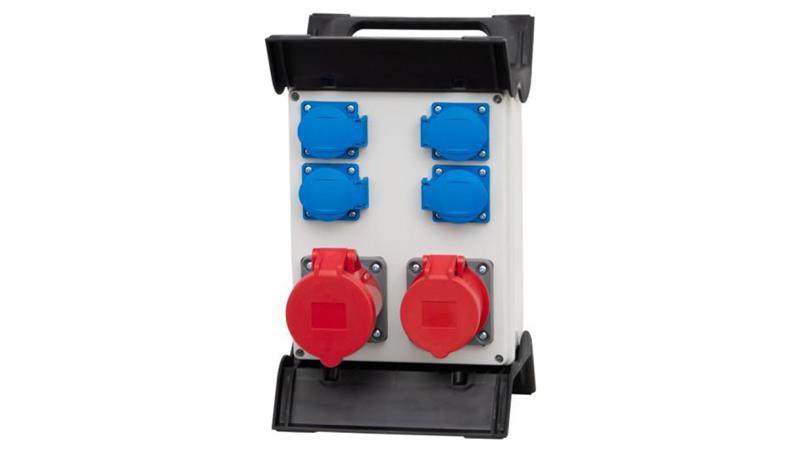 Rozdzielnica R-240 - gniazda 16A 5p, 32A 5p, 4x230V na stelażu plastikowym-66744