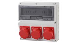 Rozdzielnica LAGO 14M - gniazda 3x16A 5p /14 modułów/-69379