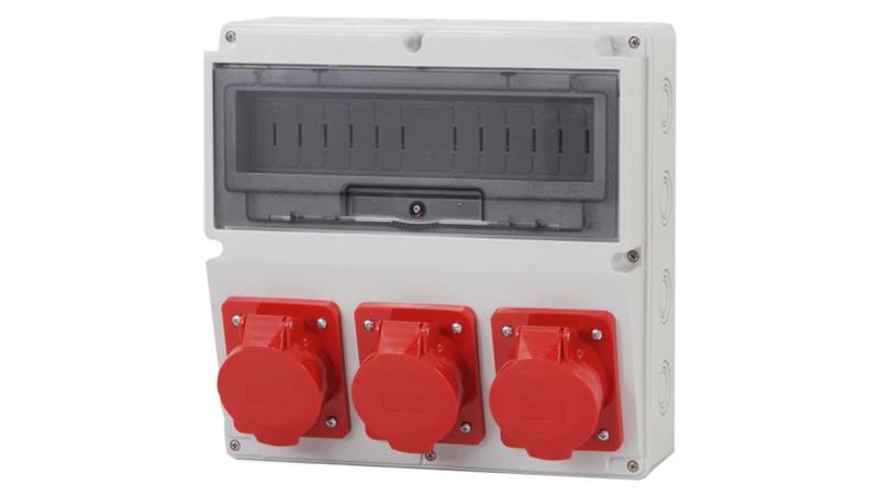 Rozdzielnica LAGO 14M - gniazda 2x16A 5p, 32A 5p /14 modułów/-69928