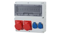 Rozdzielnica LAGO 14M - gniazda 2x32A 5p, 2x230V /14 modułów/-69820