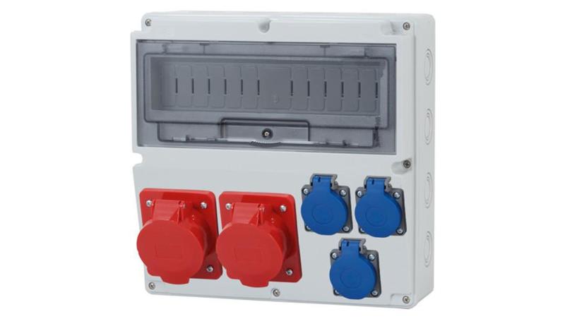 Rozdzielnica LAGO 14M - gniazda 2x16A 5p, 3x230V /14 modułów/-70056