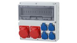 Rozdzielnica LAGO 14M - gniazda 2x32A 5p, 4x230V /14 modułów/-69932