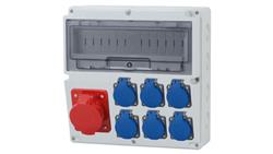 Rozdzielnica LAGO 14M - gniazda 16A 5p, 6x230V /14 modułów/-69833