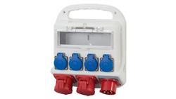 Rozdzielnica FORTE 11M - gniazda 16A 5p, 32A 5p 4x230V, wtyk odbiornikowy 16A 5p /11modułów/-69823